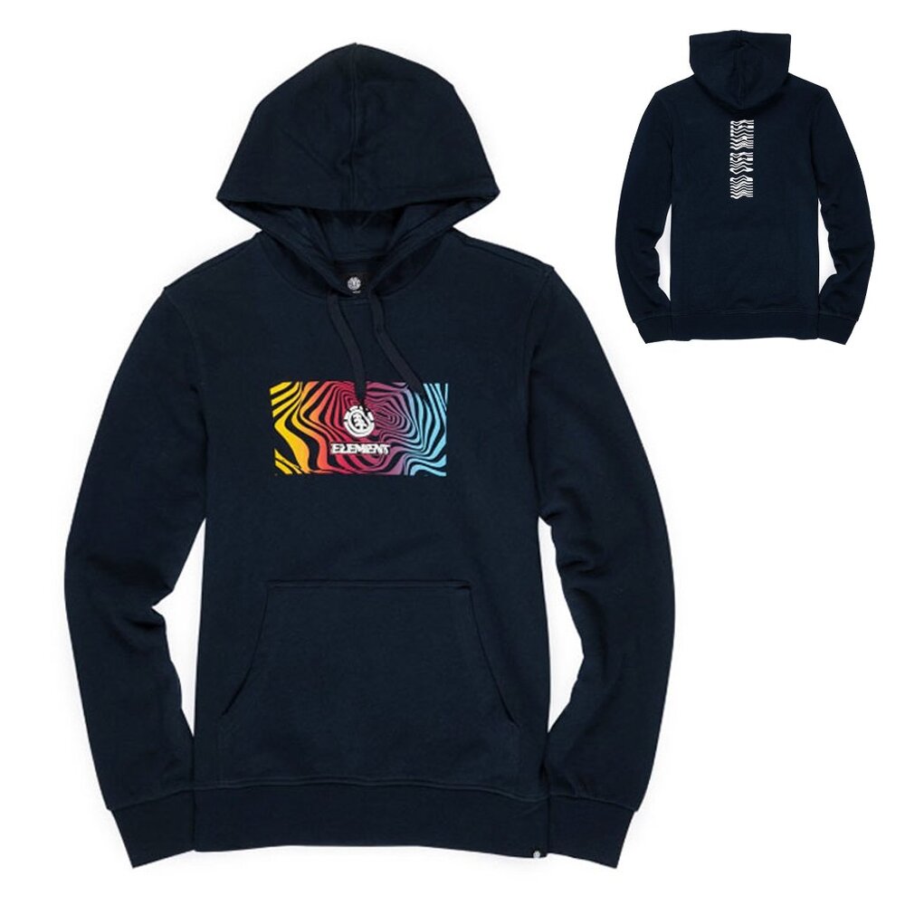 Element Men Hoodie Logo  Navy Colorful Size M New With Tags